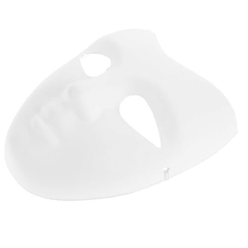 Kisangel 5 Stück weiße, unbemalte Papiermasken zum Selbergestalten, Masken für Karneval, Handbemalte Gesichtsmasken, 21 x 18,5 cm von Kisangel
