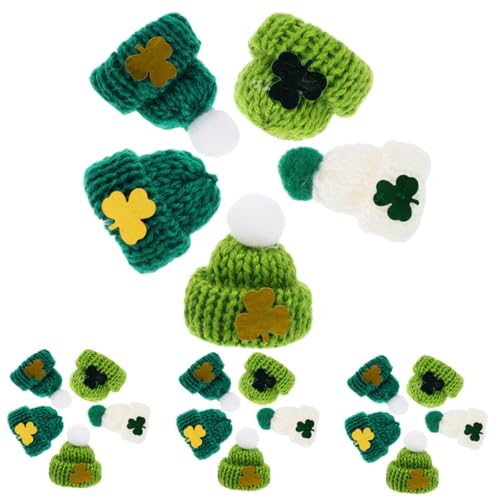 Kisangel 50 Stück Mini-strickmütze Hutschmuck Puppenhut Entzückende Puppenhüte DIY Herstellung Von Zubehör Mini-Hut DIY Mini Strickmützen Mini-puppenhüte Mini-hüte Garn von Kisangel