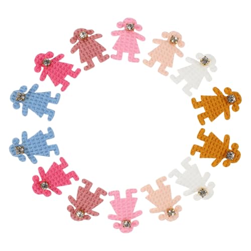 Kisangel 50 Stück Stoffdekorationen Vintage Bärenherstellung Strass Broschen Bärenknöpfe Für Babykleidung Bären Applikation Stoffverzierungen Hochzeitsdekoration Orange von Kisangel