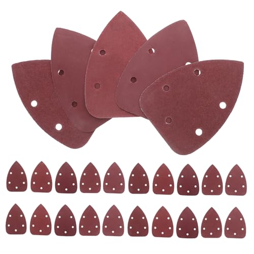 Kisangel 50 Stück Teiliges Dreieck-schleifpapier Schlaufenverschluss Vielseitige Körnungen für Maus Detail-schleifer Präzise Eckenbearbeitung Kompatibel mit Holz Metall und Mehr Kisangel 50 Stück Teiliges Dreieck-schleifpapier Schlaufenverschluss Vielseitige Körnungen für Maus Detail-schleifer Präzise Eckenbearbeitung Kompatibel mit Holz Metall und Mehr von Kisangel