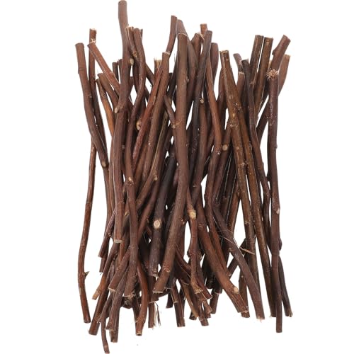 Kisangel 50 Stücke Natürliche Holz Zweige Sticks, Braun Holz Log Sticks für Diy Kindergarten Handwerk Handwerk Rustikalen Zubehör, 7, 87x0, 47 Zoll von Kisangel