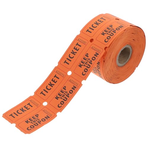 Kisangel 500 Stück Nummerierte Doppel Rolle Raffle Tickets Orange für Veranstaltungen Partys Fundraiser Tombola und Eintritt Vielseitig Einsetzbar mit Beschreibungsfeld für Kisangel 500 Stück Nummerierte Doppel Rolle Raffle Tickets Orange für Veranstaltungen Partys Fundraiser Tombola und Eintritt Vielseitig Einsetzbar mit Beschreibungsfeld für von Kisangel