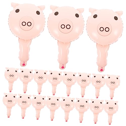 Kisangel 50Stücke Cartoon Folienballons Handliche Luftballons Für Kindergeburtstage Partys Und Ballondekoration Lustige Schweineballons Aus Aluminiumfolie von Kisangel