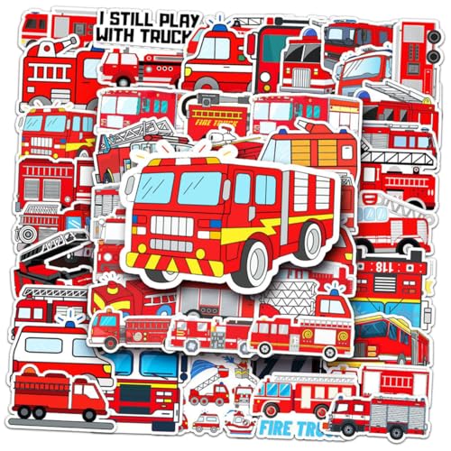 Kisangel 50Stücke LKW Aufkleber Selbstklebende Scrapbooking Aufkleber Für Laptop Planer Und Tagebuch Kreative Dekorative Sticker Für Flaschen Und Notizbücher von Kisangel