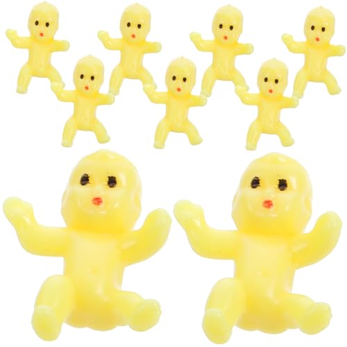 Kisangel 50Stücke Mini Plastikbabys Für Dekoration Realistische Miniaturfiguren Für Babyparty Eiswürfelspiele Und Kreative Streiche Robustes Material von Kisangel