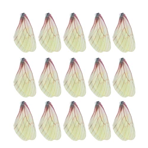 Kisangel 50stücke Handgemachte Gelbe Wassertropfen-wings Deko Für Schmuck Und Bastelprojekte Für Ohrringe Broschen Und Kreative Dekorationen Kisangel 50stücke Handgemachte Gelbe Wassertropfen-wings Deko Für Schmuck Und Bastelprojekte Für Ohrringe Broschen Und Kreative Dekorationen von Kisangel