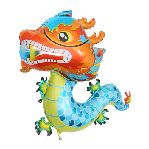 Kisangel 5Stücke Aluminiumfolienballons Drachen Design Chinesisches Neujahrsfest Deko Frühlingsfest Partyballons Jahr Des Drachen Luftballons Für Festlichkeiten Und Feiern von Kisangel