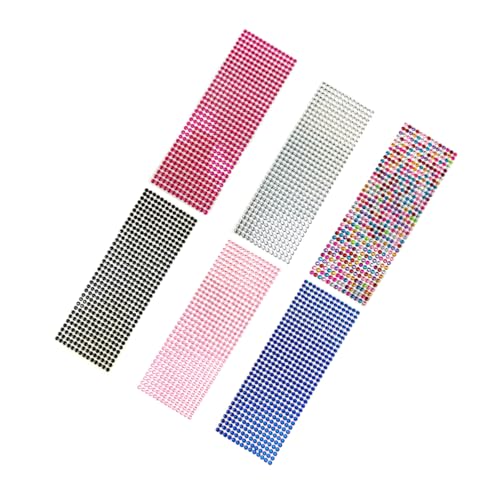 Kisangel 6 Blätter Selbstklebende Gesichts Edelsteine Dekorative Diamond Sticker aus Hochwertigem Acryl für Scrapbooking Festivals und Kreative Deko in Zufälligen Farben von Kisangel