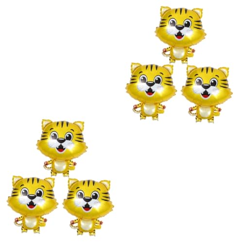 Kisangel 6 Stck Teiliges Tiger Folienballon Cartoon Tierform Sichere Partydeko für Geburtstag Neujahr Foto Requisiten Wiederverwendbar Kinderfreundlich Kisangel 6 Stck Teiliges Tiger Folienballon Cartoon Tierform Sichere Partydeko für Geburtstag Neujahr Foto Requisiten Wiederverwendbar Kinderfreundlich von Kisangel