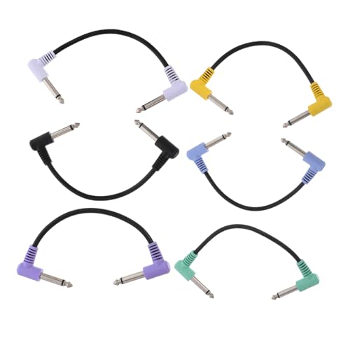 Kisangel 6 Stück Effektkabel Patchkabel Für Gitarre Effektpedal Patchkabel Gitarrenpedal Gitarrenpedal Anschlusskabel Rechtwinkliges Gitarrenkabel Instrumentenkabel Für Kisangel 6 Stück Effektkabel Patchkabel Für Gitarre Effektpedal Patchkabel Gitarrenpedal Gitarrenpedal Anschlusskabel Rechtwinkliges Gitarrenkabel Instrumentenkabel Für von Kisangel