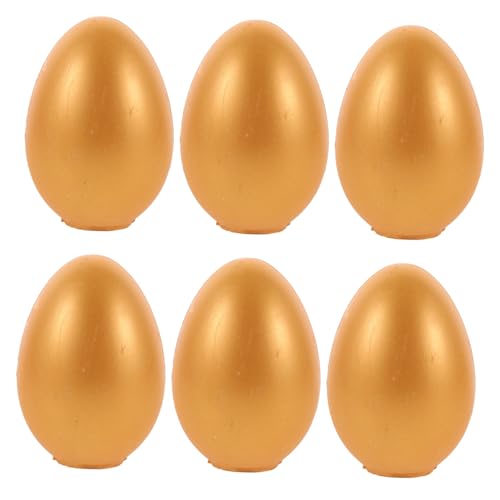 Kisangel 6 Stück Goldene Eierköpfer Spender Eierträger Füller Korb Party Eier Vorkartons Leere Aktivitäts Eier Aktivitäts Requisiten Hochzeitsbedarf Hochzeits Eier Requisiten von Kisangel