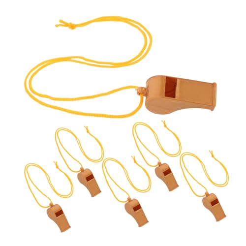 Kisangel 6 Stück Partypfeife Pfeife für Sammelpfiff Haustier-Trainingspfeife Energiepfeife Pfeife für Erwachsene Schulpfeife Pfeife für Trainer Schiedsrichter pfeifen Golden von Kisangel