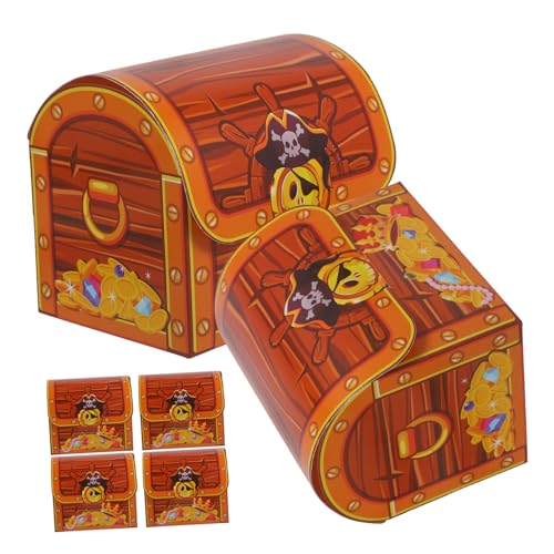 Kisangel 6 Stück Piraten Schatzkisten Candy Container aus Stilvolle Snackbox für Kindergeburtstag Praktische Mitgebselbox für Süßigkeiten Geschenke und Partydeko Sicher und Handlich Kisangel 6 Stück Piraten Schatzkisten Candy Container aus Stilvolle Snackbox für Kindergeburtstag Praktische Mitgebselbox für Süßigkeiten Geschenke und Partydeko Sicher und Handlich von Kisangel