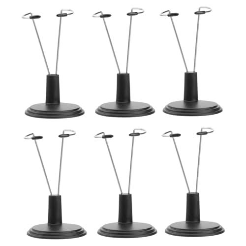 Kisangel 6 Stück Puppenständer aus Robustem PVC Stabiler Puppenhalter für Aufbewahrung und Display Platzsparend Leicht für Zuhause Laden und Supermarkt von Kisangel