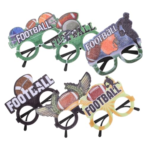 Kisangel 6 Stück Rugby-Brille Fußballparty bevorzugt Rugby-Geburtstagsparty-Dekorationen Partydekorationen zum Thema Rugby gläser sportliche Brille Plastikpartybrille PP Kisangel 6 Stück Rugby-Brille Fußballparty bevorzugt Rugby-Geburtstagsparty-Dekorationen Partydekorationen zum Thema Rugby gläser sportliche Brille Plastikpartybrille PP von Kisangel