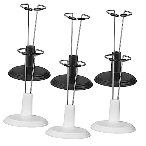 Kisangel 6 Stück Stützrahmen für Puppen unser Puppenhalter Stehen Puppenständer Puppenhauszubehör Steht Figurenständer Stofftierständer Stofftier-Ausstellungsständer Figure Toy Rack PVC von Kisangel