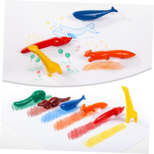 Kisangel 6 Stück Teiliges Bunte Malstifte in Tierform Ungiftige Dicke Wachsmalstifte für Pädagogisches Zeichenspielzeug zum Malen und Kreativen Lernen Kisangel 6 Stück Teiliges Bunte Malstifte in Tierform Ungiftige Dicke Wachsmalstifte für Pädagogisches Zeichenspielzeug zum Malen und Kreativen Lernen von Kisangel