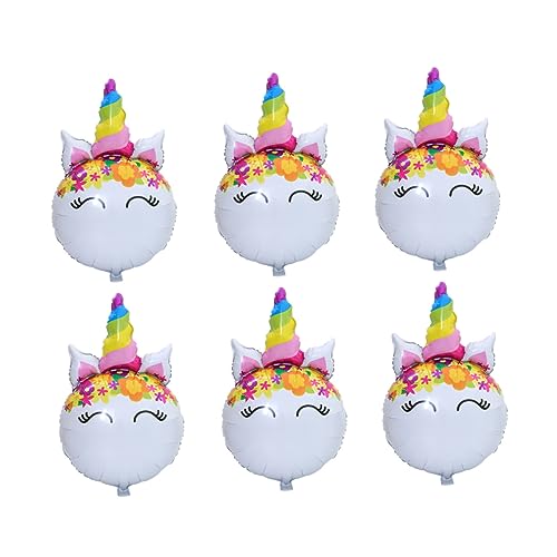 Kisangel 6 Stück Teiliges Einhorn Luftballons für Geburtstagsfeiern Party Deko für Jungen und Cartoon Luftballons zur Verschönerung von Zuhause und Kindergarten Kisangel 6 Stück Teiliges Einhorn Luftballons für Geburtstagsfeiern Party Deko für Jungen und Cartoon Luftballons zur Verschönerung von Zuhause und Kindergarten von Kisangel