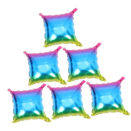 Kisangel 6 Stück Teiliges Quadratische Folienballons mit Auffälligem Farbverlauf Pastellfarbene Partydeko Vielseitige Geburtstags und Babyparty Luftballons Kisangel 6 Stück Teiliges Quadratische Folienballons mit Auffälligem Farbverlauf Pastellfarbene Partydeko Vielseitige Geburtstags und Babyparty Luftballons von Kisangel