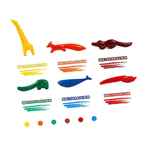 Kisangel 6 Stück Tierpuzzlespielzeugstift Kindermalwerkzeug Lernspielzeug Für Bunt Kisangel 6 Stück Tierpuzzlespielzeugstift Kindermalwerkzeug Lernspielzeug Für Bunt von Kisangel