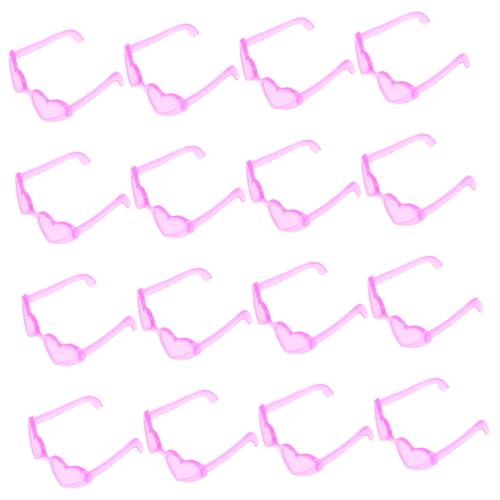 Kisangel 60 Stück Mini- für Puppe puppenkleidung Puppen Kleidung Miniaturbrille schnapsgläser Mini- aus Kunststoff Puppe Requisiten Plastik Rosa von Kisangel