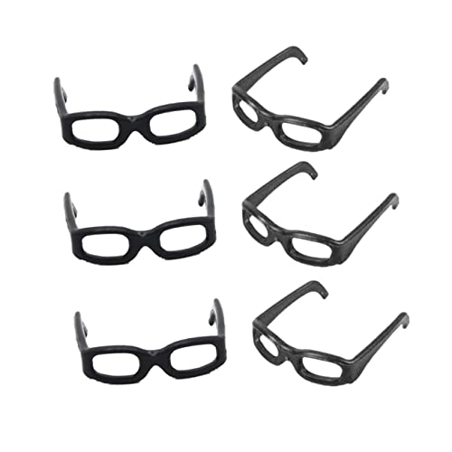 Kisangel 60Stücke Mini Puppen Brille Schwarze Rahmen Puppen Gesicht Dekoration Puppen Zubehör Für Kreatives Für Puppenhaus Und Rollenspiele Kisangel 60Stücke Mini Puppen Brille Schwarze Rahmen Puppen Gesicht Dekoration Puppen Zubehör Für Kreatives Für Puppenhaus Und Rollenspiele von Kisangel