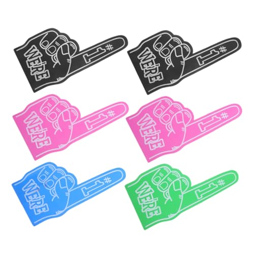 Kisangel 6pcs Schaumfinger Cheerleading Requisiten Schutz Fingerhärme Riesenschaum Hand Für Sportveranstaltungen Schule Cheerleading Party Dekorationen Kisangel 6pcs Schaumfinger Cheerleading Requisiten Schutz Fingerhärme Riesenschaum Hand Für Sportveranstaltungen Schule Cheerleading Party Dekorationen von Kisangel