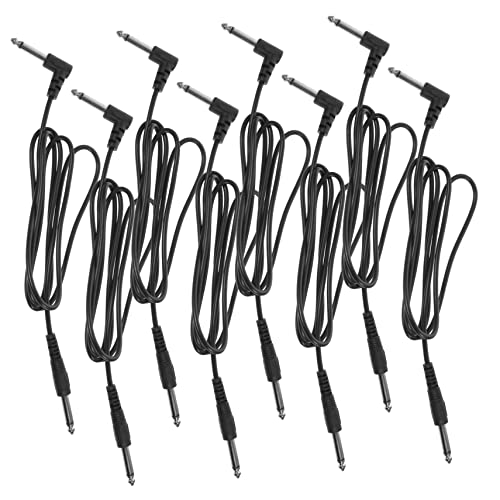 Kisangel 8 Stück Gitarrenkabel bass woofer guitar amp Signalübertragungskabel anschlussleitung drinnen akustisch Instrumentenkabel Gitarrenverstärkerkabel Audiokabel schwarzes Leder Black Kisangel 8 Stück Gitarrenkabel bass woofer guitar amp Signalübertragungskabel anschlussleitung drinnen akustisch Instrumentenkabel Gitarrenverstärkerkabel Audiokabel schwarzes Leder Black von Kisangel