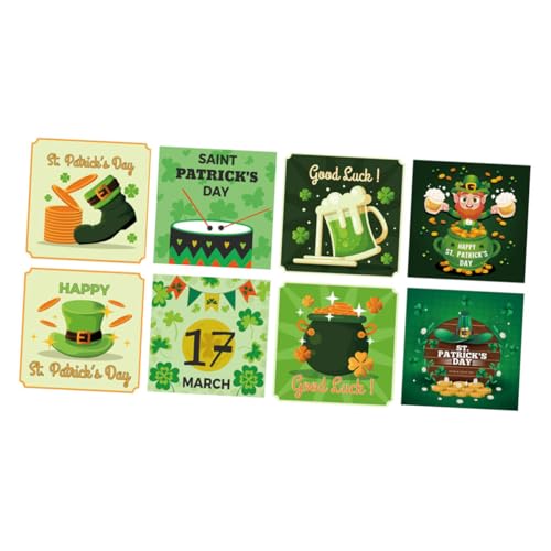 Kisangel 8 Stück Patrick's Day Flaschenaufkleber Teilig Selbstklebende Irische Party Dekorationsetiketten Vielseitig Verwendbare Weinflaschen Sticker Rückstandsfrei Entfernbar für Party Kisangel 8 Stück Patrick's Day Flaschenaufkleber Teilig Selbstklebende Irische Party Dekorationsetiketten Vielseitig Verwendbare Weinflaschen Sticker Rückstandsfrei Entfernbar für Party von Kisangel