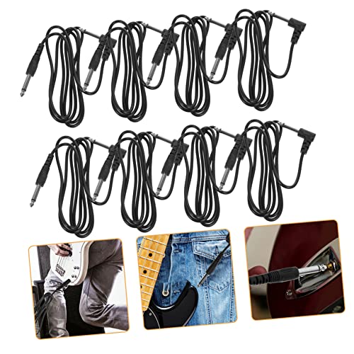 Kisangel 8 Stück Teiliges Gitarrenkabel Professionelle Instrumentenkabel für Gitarre Bass und Audio Geräte für Studio und Bühne von Kisangel