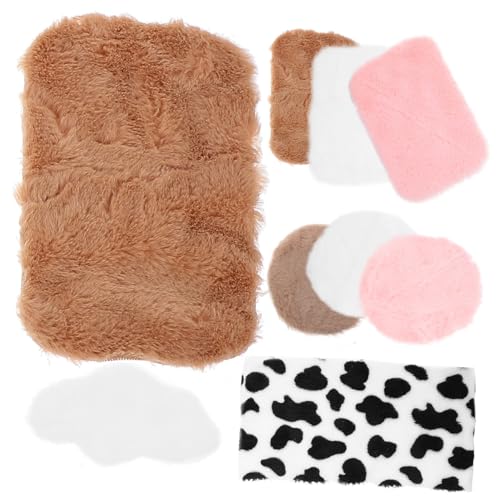 Kisangel 9 Stück Mini Teppich Puppenhausboden Winziger DIY Teppich Zubehör Für Puppen Webteppich Kinderteppiche Miniatur Teppiche Mini Haus Requisite Mini Haus Zufällige Farbe von Kisangel
