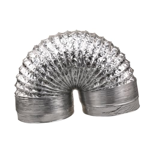 Kisangel Aluminium Folien Lüftungsschlauch Hitzebeständig Flexible Abluftrohr mit Verstärkter Doppelwand für Hvac Bad Küche Gewächshaus Silberfarben Kisangel Aluminium Folien Lüftungsschlauch Hitzebeständig Flexible Abluftrohr mit Verstärkter Doppelwand für Hvac Bad Küche Gewächshaus Silberfarben von Kisangel