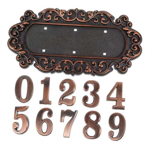 Kisangel Antikes Türschild Hausnummer Langlebig Robust für Wohnhäuser Villen Europäischer Stil Dekorative Plakette Wetterfest Sichtbar Kisangel Antikes Türschild Hausnummer Langlebig Robust für Wohnhäuser Villen Europäischer Stil Dekorative Plakette Wetterfest Sichtbar von Kisangel