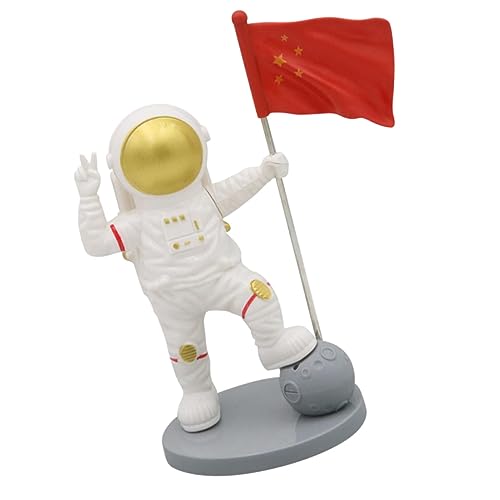 Kisangel Astronauten Statue Aus Kunststoff Kreatives Kuchendekor Für Weltraum Themen Für Geburtstagsfeiern Wohnaccessoire Bringt Freude Und Lebendigkeit von Kisangel