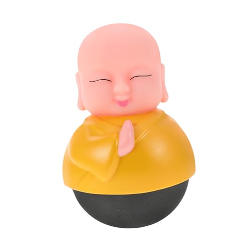 Kisangel Becherpuppe Partygeschenke Für Jungen Und Mädchen Mönchsdekoration Mini Mönchsspielzeug Schreibtisch Mönchsdekor Becher Wackelspielzeug Entzückender Bechermönch Mini von Kisangel