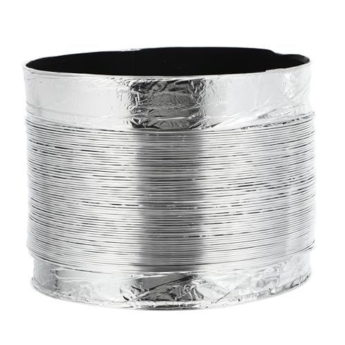 Kisangel Doppellagiges Aluminiumfolie Flexrohr Luftkanal Flexibel für Küchenabzug Abluftsysteme Hohe Druckbeständigkeit Praktisch und Dehnbar von Kisangel