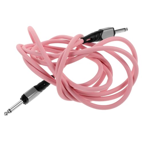 Kisangel E Gitarrenkabel Pedalboardkabel Bassgitarrenkabel Gitarrenkabel E Gitarrenzubehör Instrumentenkabel Patchkabel Gitarre E Gitarrenverstärker Pvc Plus Metall Pink von Kisangel