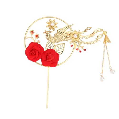 Kisangel Eleganter Kristallkronen Cake Topper Fächerform für Hochzeitstorten Romantische Tortendeko Engagement Party Backdekorationsornament von Kisangel