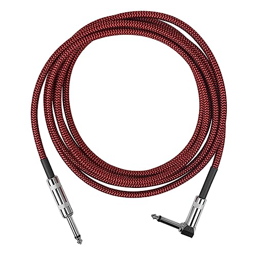 Kisangel Gitarre Patchkabel Geflochtenes Effektkabel für Gitarre und Bass Geräuschreduzierendes Audioverbindungskabel Langlebig und Tragbar Passend für Musikinstrumente von Kisangel