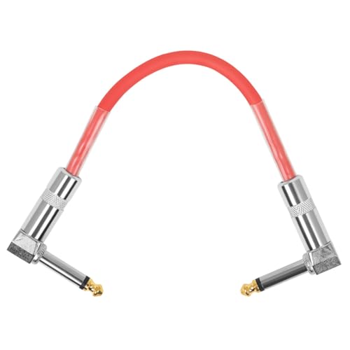 Kisangel Gitarren Patchkabel PVC Metallstecker Rechtwinkliges Effektpedal Kabel Geräuscharm Kompakt Für Gitarre Bühne Recording Kisangel Gitarren Patchkabel PVC Metallstecker Rechtwinkliges Effektpedal Kabel Geräuscharm Kompakt Für Gitarre Bühne Recording von Kisangel