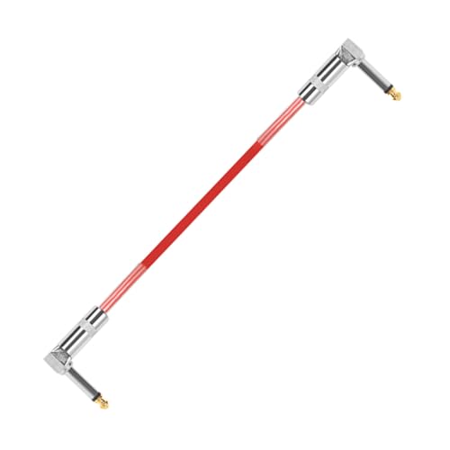 Kisangel Gitarren Patchkabel Verbindungskabel Mit Gewinkelten Stecker Metallkopf Für Effektpedale Rauschunterdrückung von Kisangel