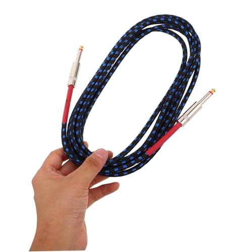 Kisangel Guitar Amp Cord Geflochtenes Elektrogitarre Kabel mit Rauschunterdrückung Langlebiger Flexibler Anschluss für Bass Mandoline Effektpedale und Amp von Kisangel