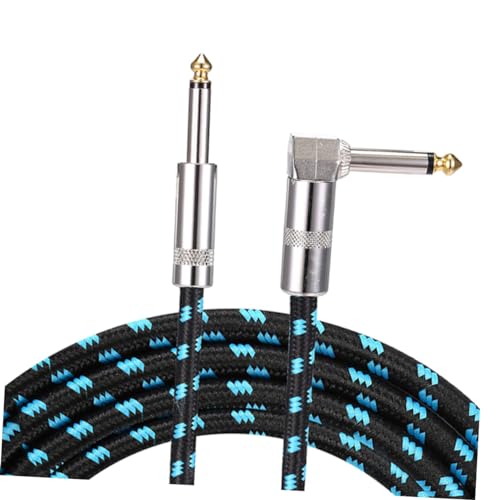 Kisangel Guitar Lead Kabel Professionelles Audiokabel für Gitarre Keyboard Bass Flexibles Langlebiges Kabel mit Geräuschunterdrückung für Optimale Klangqualität von Kisangel