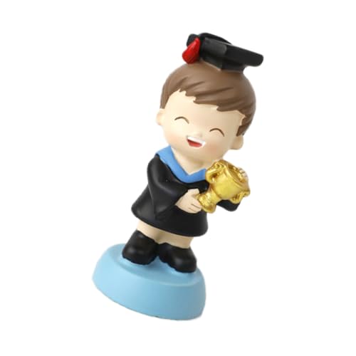 Kisangel Junge Kuchen Dekoration Cartoon Kuchen Ornament Aus Harz Für Abschlussfeier Foto Requisiten Und Kuchendekor Für Torten Und Feiern von Kisangel