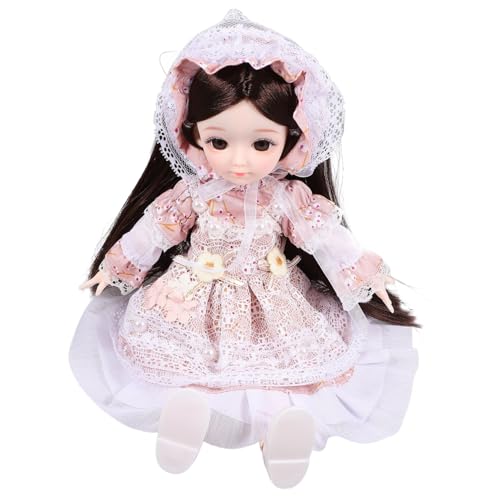 Kisangel Kawaii Bjd Puppe mit Kleidung Schuhen und Hut Niedliche Gelenkpuppen für Realistische Details für Kreative Rollenspiele Kisangel Kawaii Bjd Puppe mit Kleidung Schuhen und Hut Niedliche Gelenkpuppen für Realistische Details für Kreative Rollenspiele von Kisangel