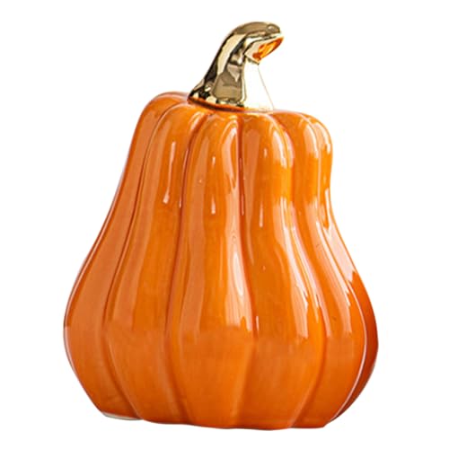 Kisangel Keramischer Kürbis Figuren Dekoartikel für Halloween Robuste Tischdekoration aus Keramik Herbst für Freunde und Familie Kisangel Keramischer Kürbis Figuren Dekoartikel für Halloween Robuste Tischdekoration aus Keramik Herbst für Freunde und Familie von Kisangel