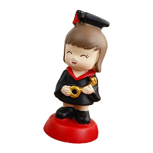 Kisangel Kuchenverzierung büro dekoration office decoration cute decor hausdeko Junge Happy Graduation Cake Topper Abschlusstorte Ornament Dekoration für den Desserttisch Harz rot von Kisangel
