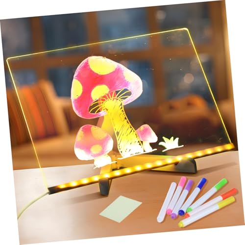 Kisangel LED Leucht Zeichenbrett für Wiederbeschreibbares Acryl-board mit Bunten Markern und Ständer Leicht zu Reinigendes Wiederverwendbares Trockenlösch-tablet für Zuhause und Schule Kisangel LED Leucht Zeichenbrett für Wiederbeschreibbares Acryl-board mit Bunten Markern und Ständer Leicht zu Reinigendes Wiederverwendbares Trockenlösch-tablet für Zuhause und Schule von Kisangel