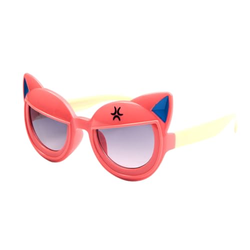 Kisangel Lustige Sonnenbrille mit Katzenohren Leichte Partybrille für Cosplay und Karneval Stabiles Bequemes Design Bunte Farben Foto Requisit für Fasching und Mottopartys Zufällige Farbe von Kisangel