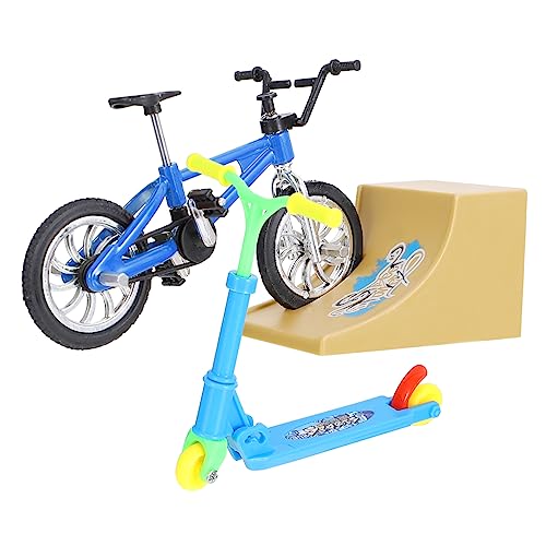 Kisangel Mini Finger Toys Set Finger Bike mit Rampe für Erwachsene Stressabbau und Unterhaltungsspielzeug für und Tischdekoration von Kisangel